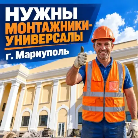 🔥 Работа в мариуполе. Требуются монтажники-универсалы🔥

🏗 На постоянную работу требуются опытные спе... - фотография